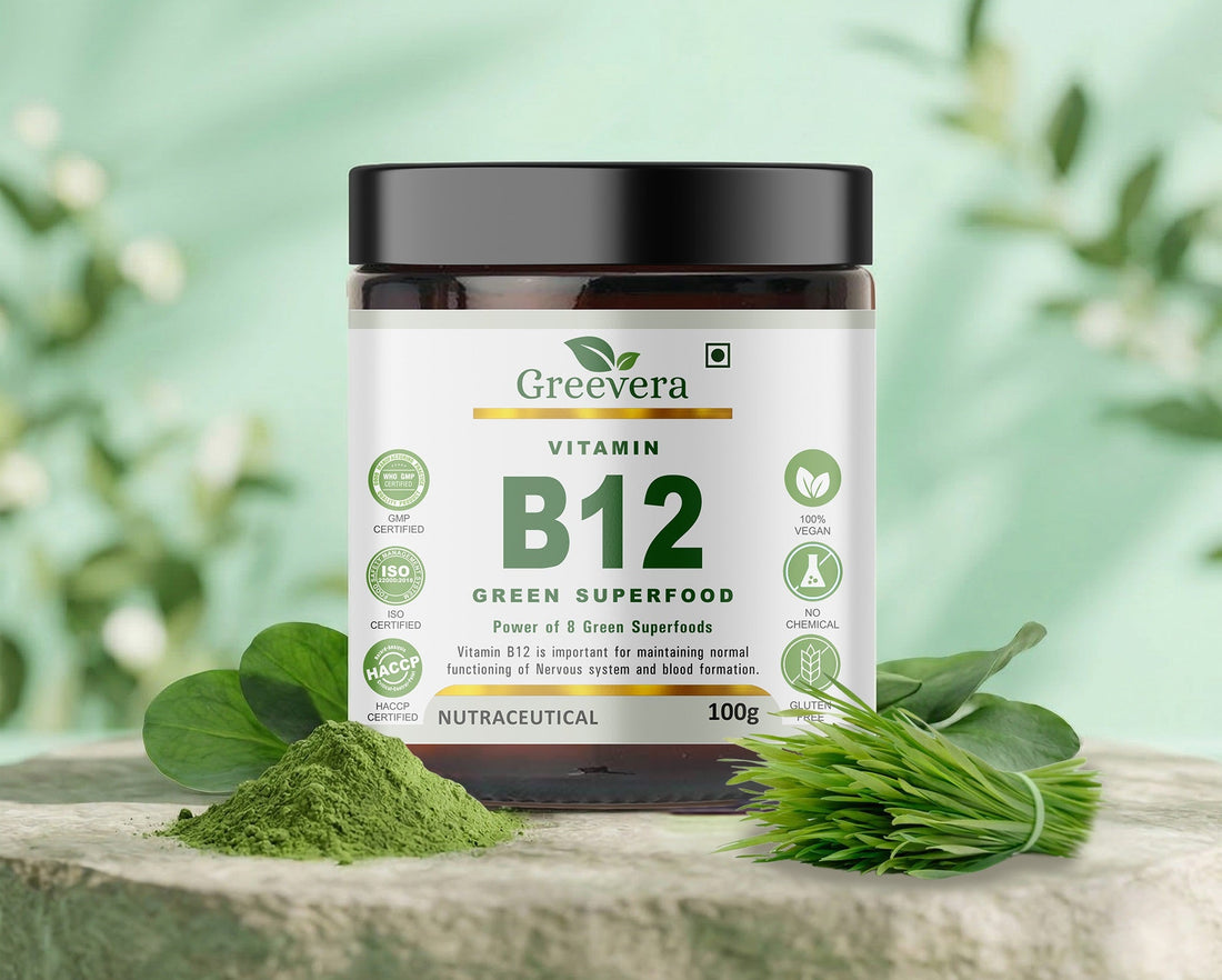 Vitamin B12 - Green Superfood Powder – Natural B12 Support & Daily Energy Superfood