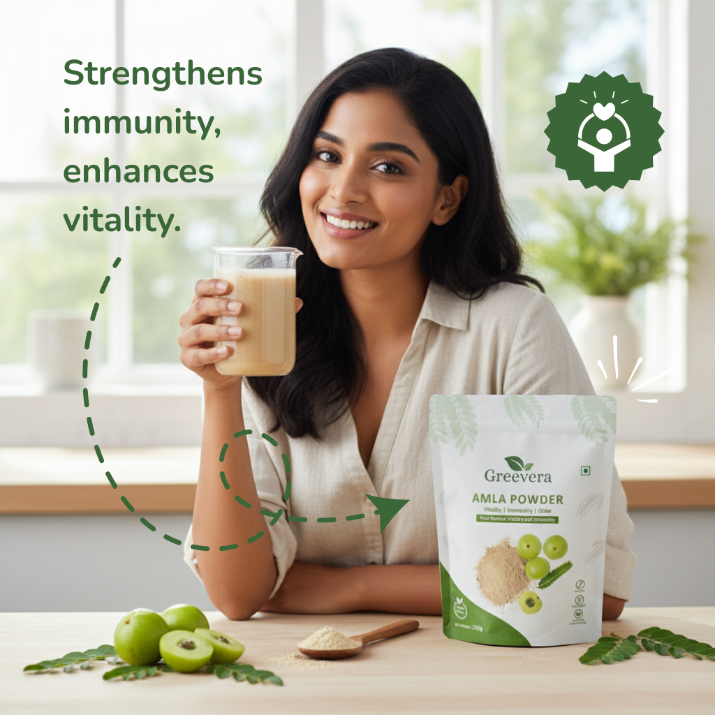 Greevera Amla Powder | 100% Pure & Natural Indian Gooseberry
