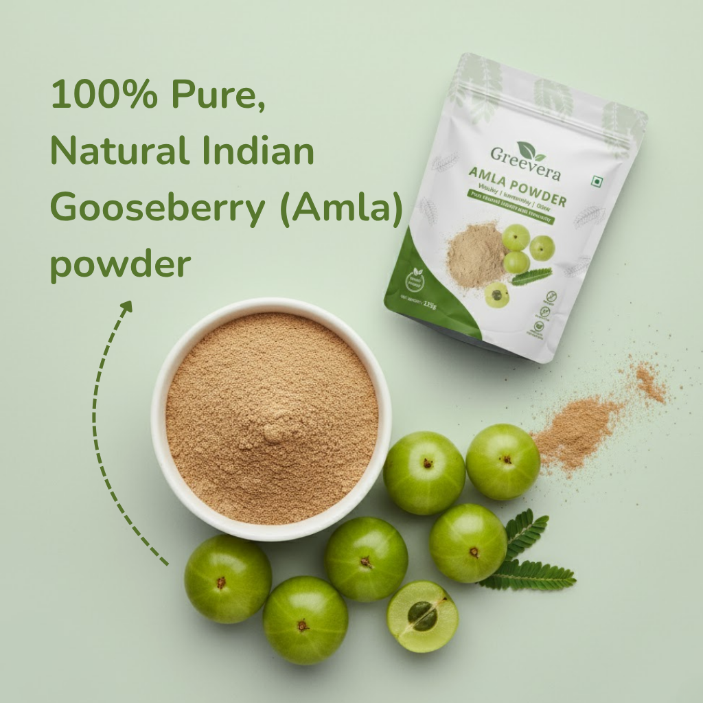 Greevera Amla Powder | 100% Pure & Natural Indian Gooseberry
