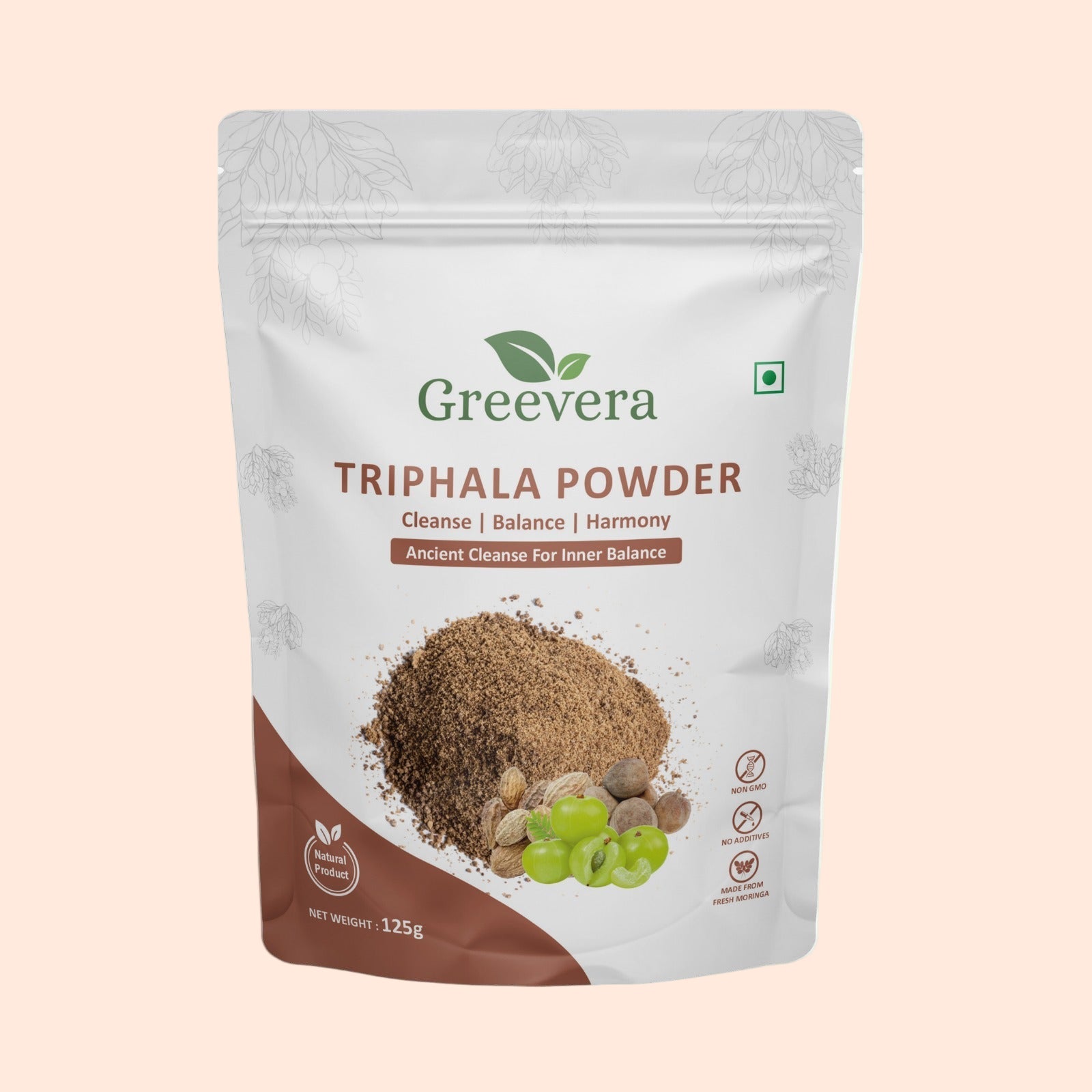Greevera Triphala Powder | 100% Pure Ayurvedic Herbal Blend for Detox & Digestion
