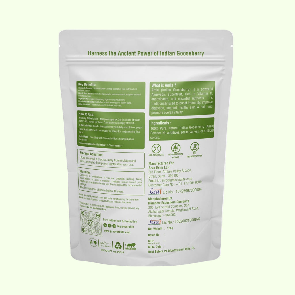 Greevera Amla Powder | 100% Pure & Natural Indian Gooseberry